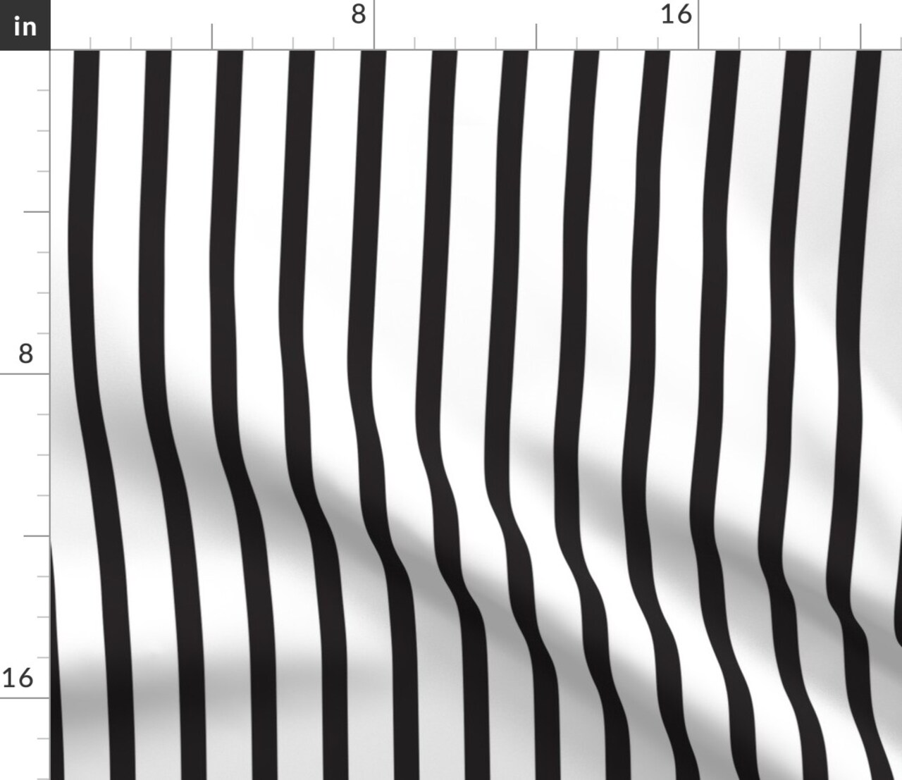 Black White Stripes Vertical Striped Custom Printed Fabric by Spoonflower Various Fabrics by the Yard or Fat Quarter